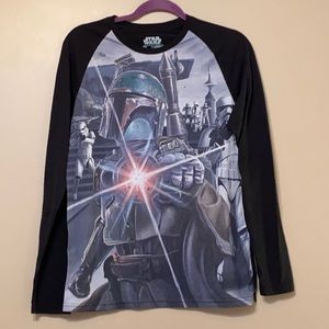 Star Wars Boba Fett Long Sleeve Tee, Medium
